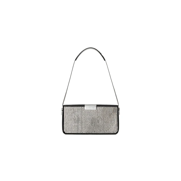 Alexander Wang Siren Glass Crystal Mini Bag in Black | Coveti