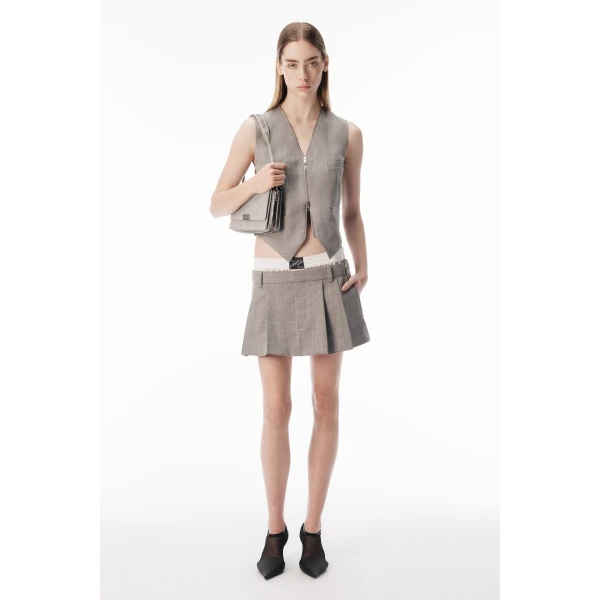 Alexander Wang Siren Shoulder Bag in Heather Grey | Shoulder & Crossbody Bags | Coveti