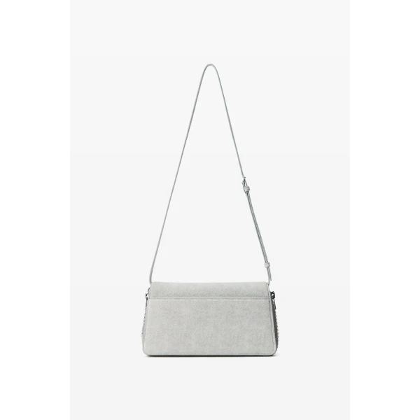 Alexander Wang Siren Shoulder Bag in Heather Grey | Shoulder & Crossbody Bags | Coveti