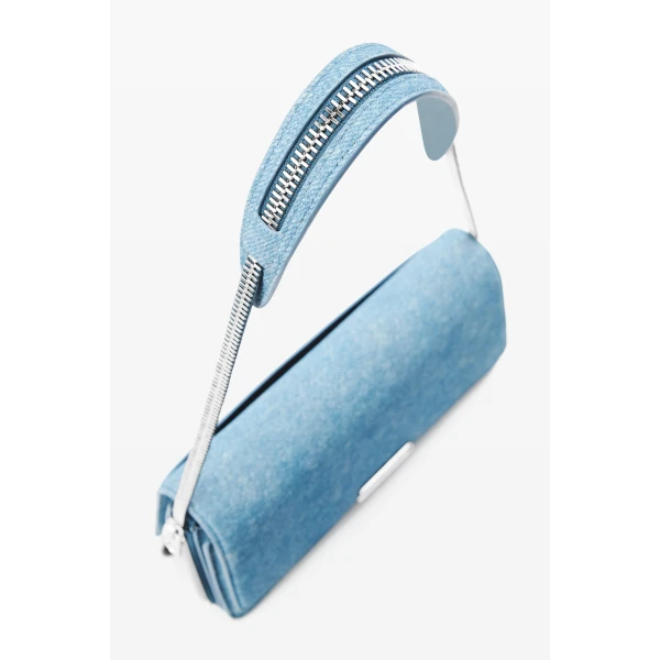 Alexander Wang Siren Shoulder Bag in Vintage Medium Indigo | Shoulder & Crossbody Bags | Coveti
