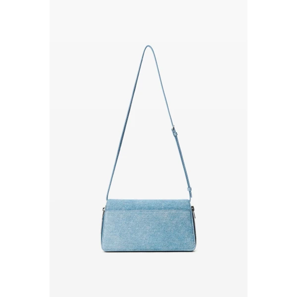 Alexander Wang Siren Shoulder Bag in Vintage Medium Indigo | Shoulder & Crossbody Bags | Coveti