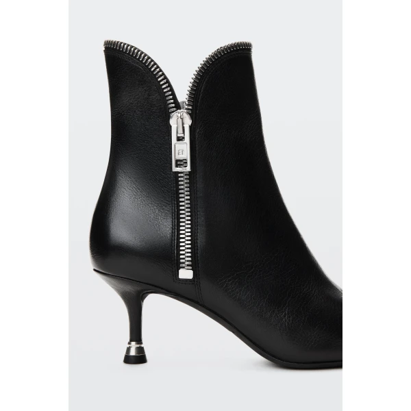 Alexander Wang Slasher 65mm Zip Ankle Boot in Black | Boots | Coveti