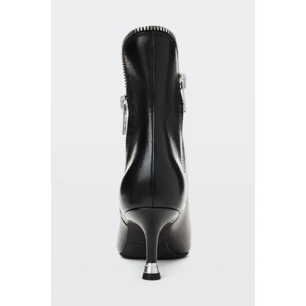 Alexander Wang Slasher 65mm Zip Ankle Boot in Black | Boots | Coveti