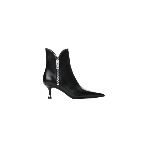 Alexander Wang Slasher 65mm Zip Ankle Boot in Black | Coveti