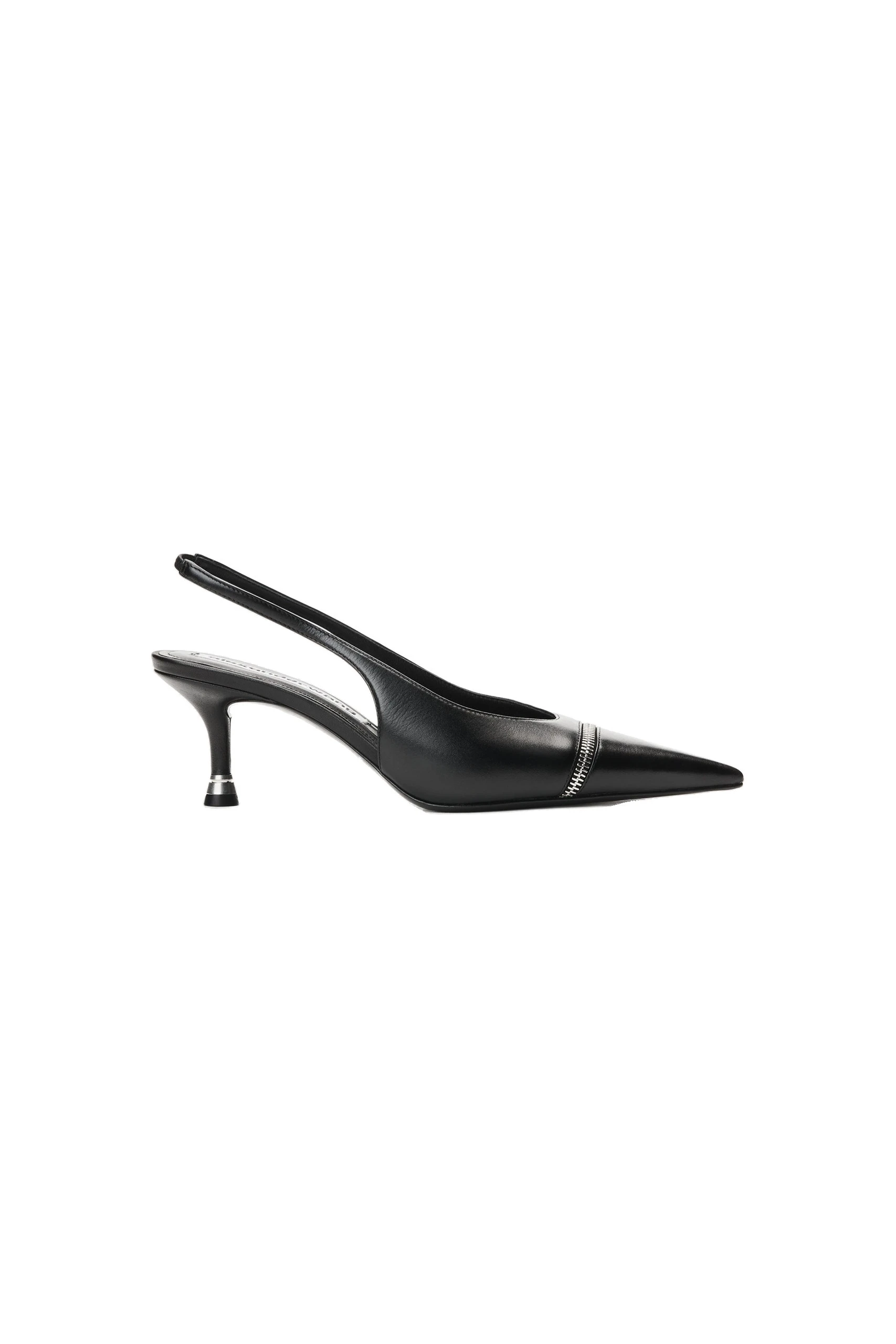 Alexander Wang Slasher 65mm Zip Slingback in Black Alexander Wang Slasher 65mm Zip Slingback in Black | Coveti