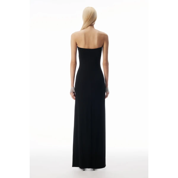 Alexander Wang Strapless High-Low Bodycon Dress in Black | Dresses | Coveti