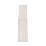 Alexander Wang Strapless High-Low Bodycon Dress in Star White | Coveti