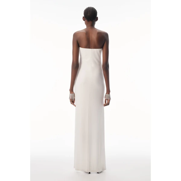 Alexander Wang Strapless High-Low Bodycon Dress in Star White | Dresses | Coveti