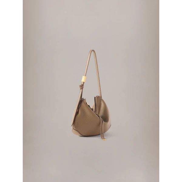 Amiri Baby Biscotto Shoulder Bag in Taupe, view 3 | Shoulder & Crossbody Bags | Coveti