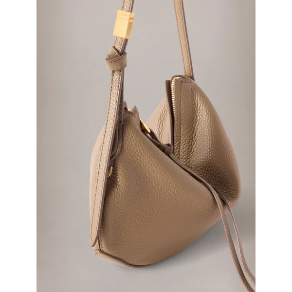 Amiri Baby Biscotto Shoulder Bag in Taupe, view 4 | Shoulder & Crossbody Bags | Coveti