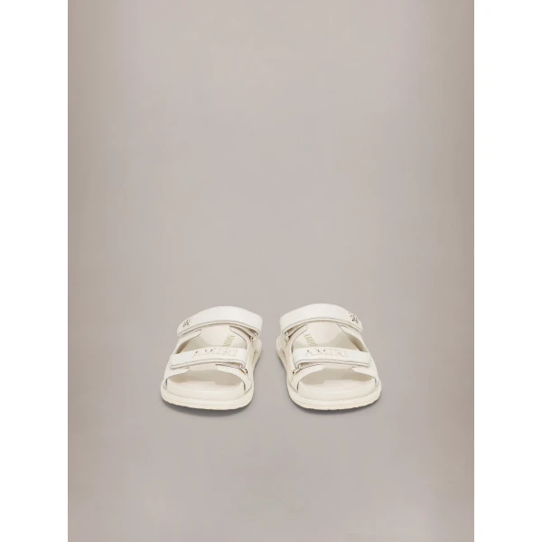 Amiri Boardwalk Sandals in Alabaster, view 3 | Flip Flops & Slides | Coveti