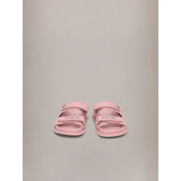 Amiri Boardwalk Sandals in Pink, view 3 | Flip Flops & Slides | Coveti