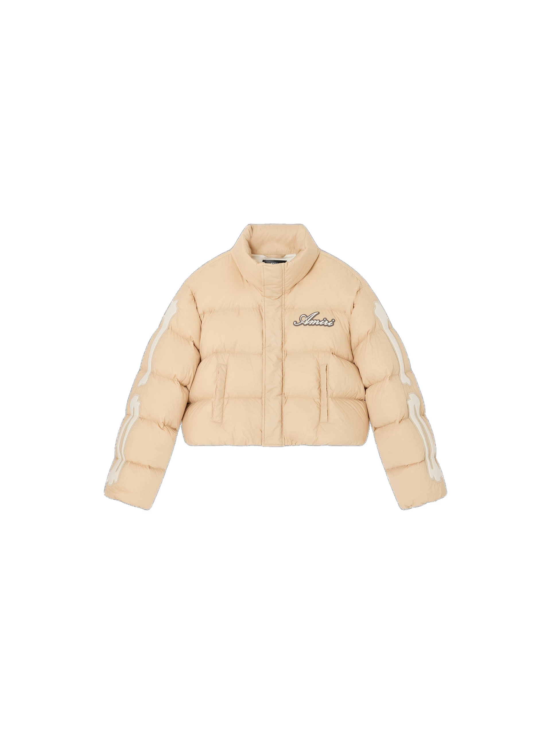Amiri Bones Cropped Down Jacket in Semolina Amiri Bones Cropped Down Jacket in Semolina | Jackets | Coveti