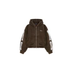 Amiri Bones Fleece Jacket in Dark Brown | Jackets | Coveti