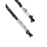 Amiri Braided Keychain in Black | Bag charms | Coveti