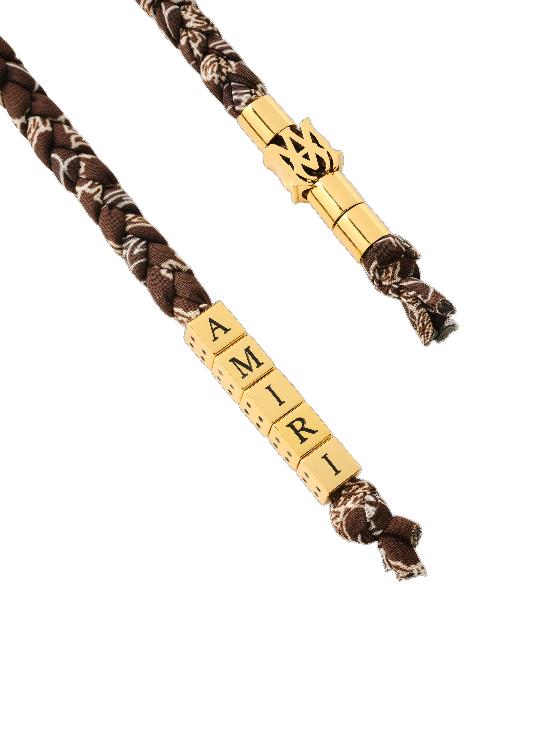 Amiri Braided Keychain in Tobacco Amiri Braided Keychain in Tobacco | Bag charms | Coveti