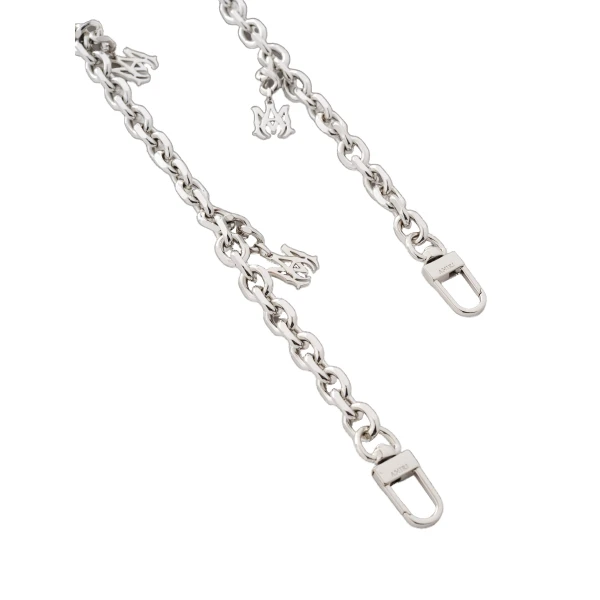 Chain Strap with MA Pendant in Nickel