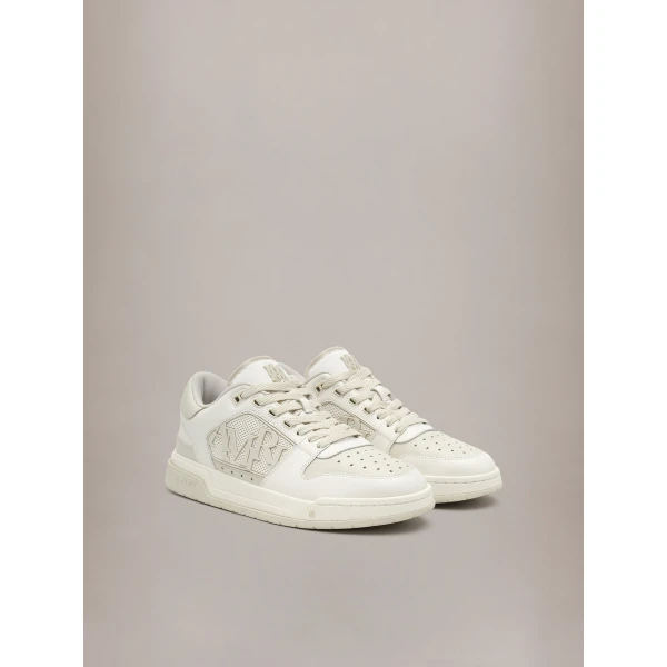 Amiri Classic Low Sneakers in White Alabaster, view 2 | Sneakers | Coveti
