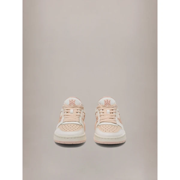 Amiri Classic Low Sneakers in White Pink, view 3 | Sneakers | Coveti