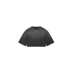 Amiri Cropped Tee in Black | T-shirts | Coveti