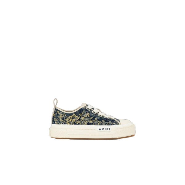 Denim Court Low Sneakers in Blue