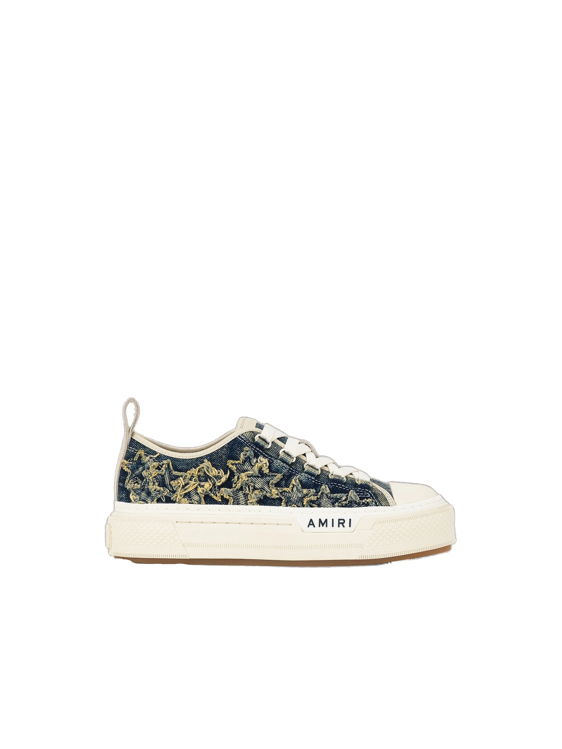 Amiri Denim Court Low Sneakers in Blue Amiri Denim Court Low Sneakers in Blue | Sneakers | Coveti