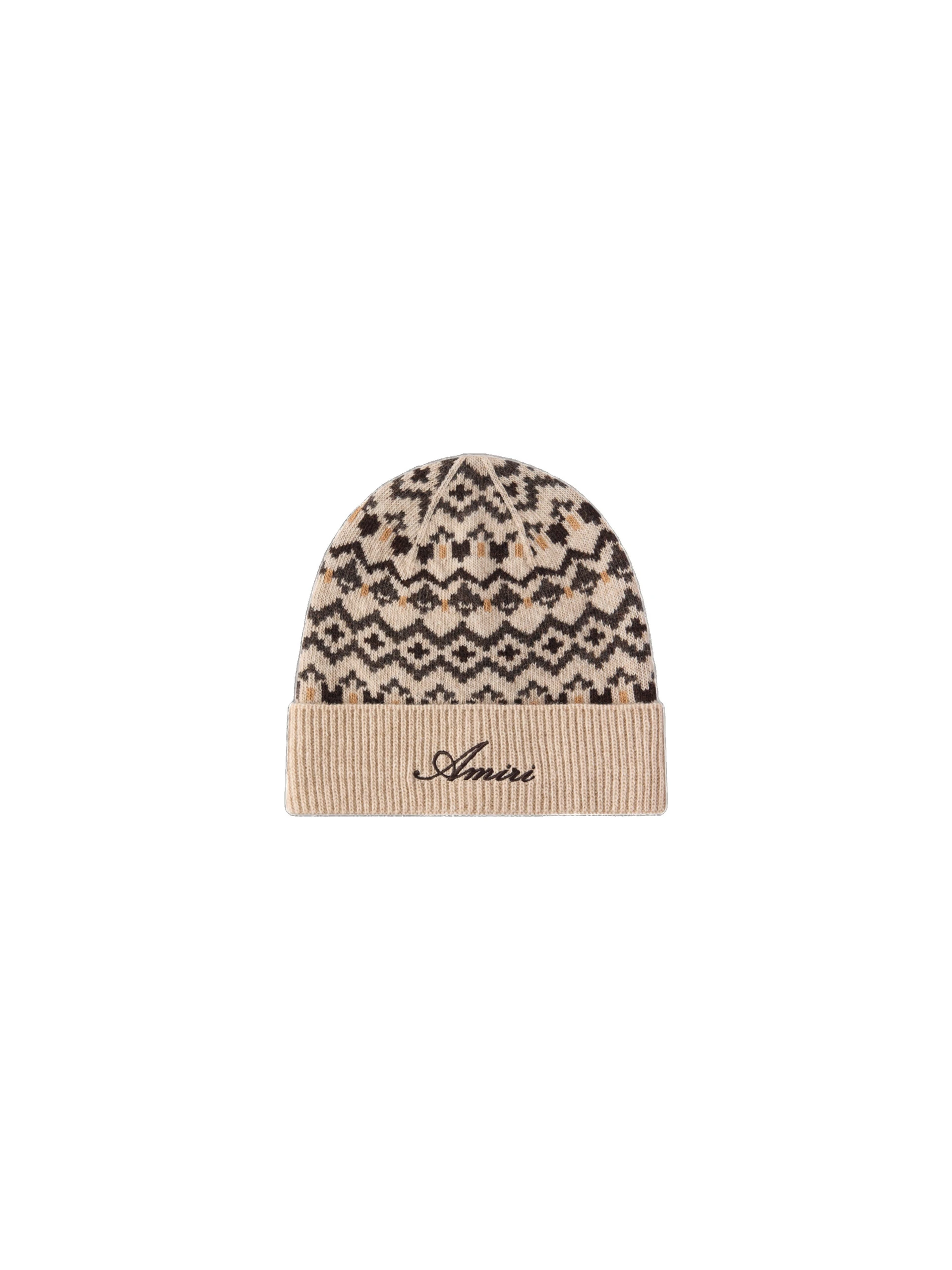 Amiri Fairisle Beanie in Semolina Amiri Fairisle Beanie in Semolina | Hats | Coveti
