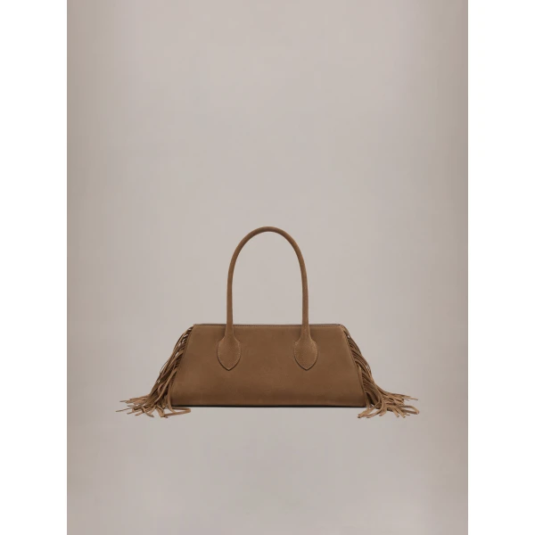 Amiri Fringe 40 Shoulder Bag in Brown, view 2 | Shoulder & Crossbody Bags | Coveti