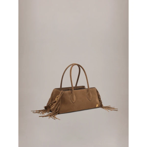Amiri Fringe 40 Shoulder Bag in Brown, view 4 | Shoulder & Crossbody Bags | Coveti