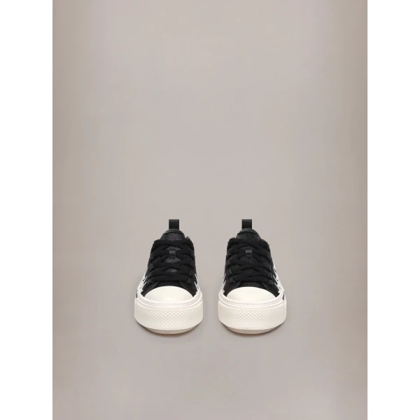 Amiri Glitter Stars Court Low Sneakers in Black, view 3 | Sneakers | Coveti