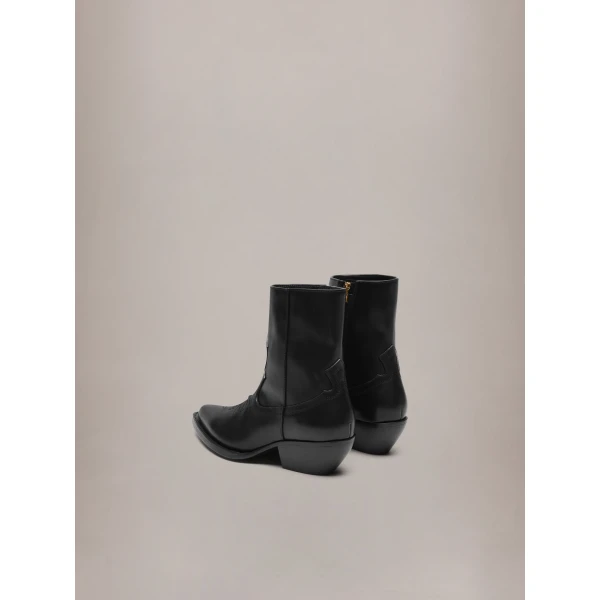 Amiri Leather Ryder Boot in Black, view 4 | Boots | Coveti
