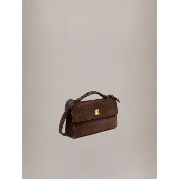 Amiri Long MA Pochette Bag in Dark Brown, view 2 | Shoulder & Crossbody Bags | Coveti