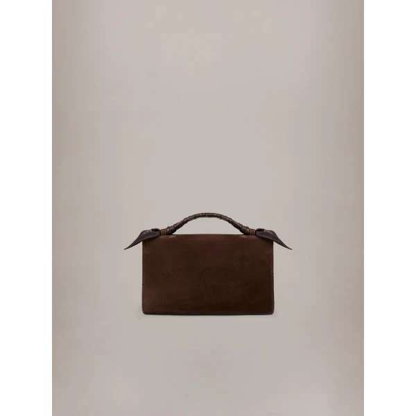 Amiri Long MA Pochette Bag in Dark Brown, view 3 | Shoulder & Crossbody Bags | Coveti