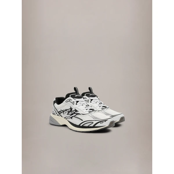 Amiri M-Tech Sneakers in White Black, view 2 | Sneakers | Coveti