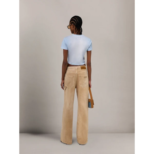 Amiri MA Baby Tee in Skyline Blue, view 4 | T-shirts | Coveti