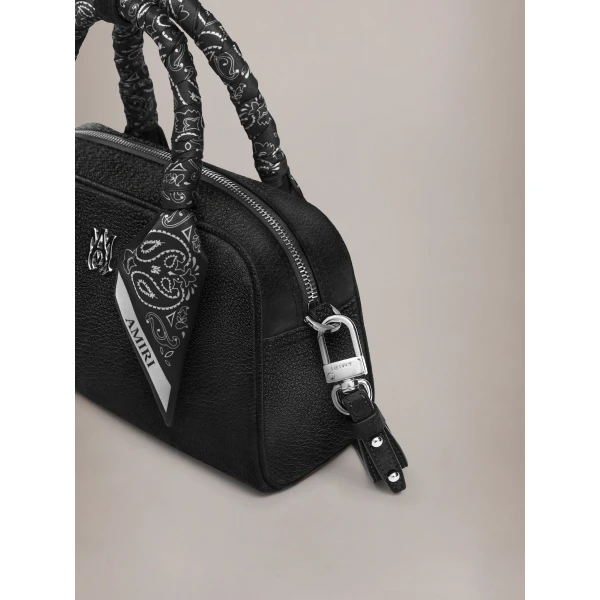 Amiri MA Bowling Bag in Black, view 4 | Totes & Top-Handle Bags | Coveti