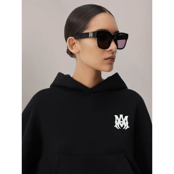 Amiri MA Core Logo Hoodie in Black, view 5 | Hoodies | Coveti