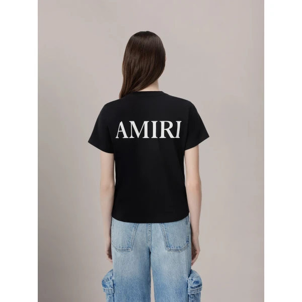 Amiri MA Core Logo Tee in Black, view 4 | T-shirts | Coveti