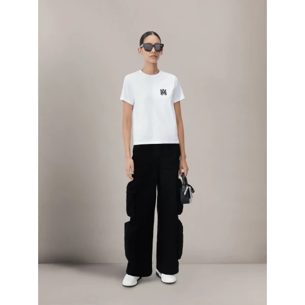 Amiri MA Core Logo Tee in White, view 2 | T-shirts | Coveti