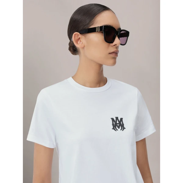 Amiri MA Core Logo Tee in White, view 5 | T-shirts | Coveti