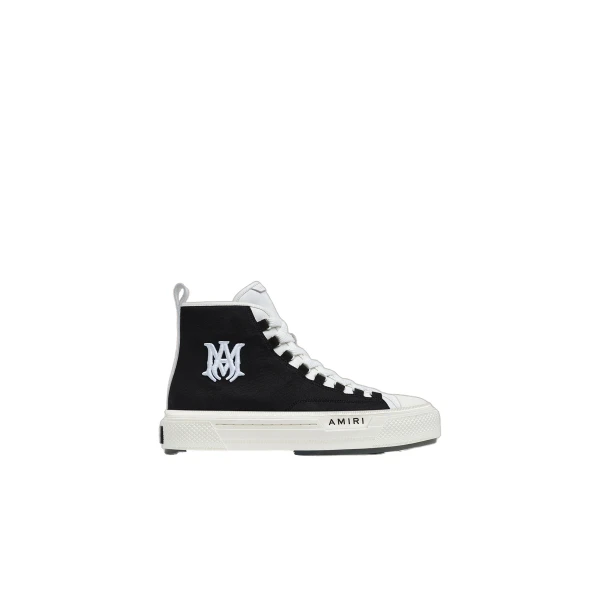 Amiri MA Court Hi Sneakers in Black White | Sneakers | Coveti