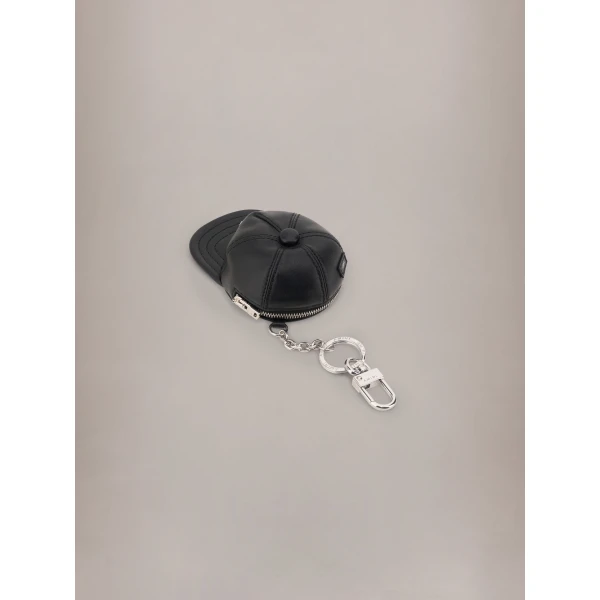 Amiri MA Hat Keychain in Black, view 3 | Bag charms | Coveti