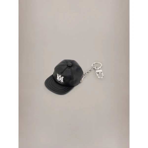 Amiri MA Hat Keychain in Black, view 4 | Bag charms | Coveti