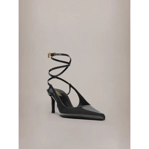 Amiri MA Kitten Heel in Black, view 2 | Heels | Coveti
