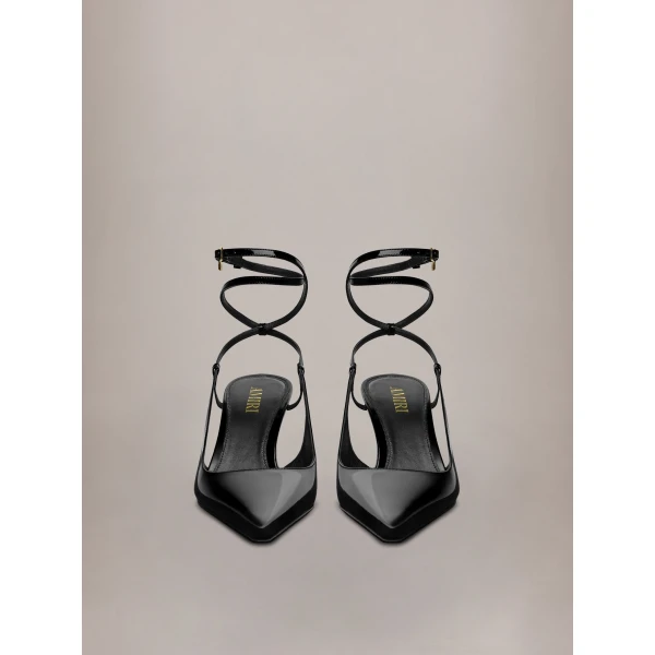 Amiri MA Kitten Heel in Black, view 3 | Heels | Coveti