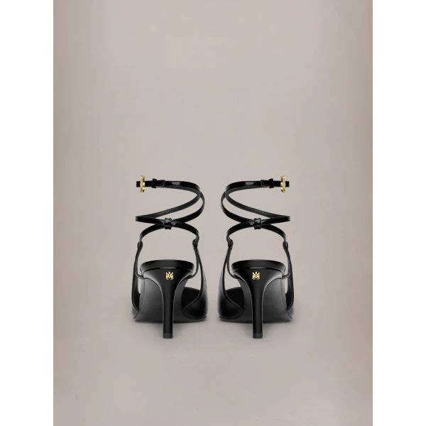 Amiri MA Kitten Heel in Black, view 4 | Heels | Coveti