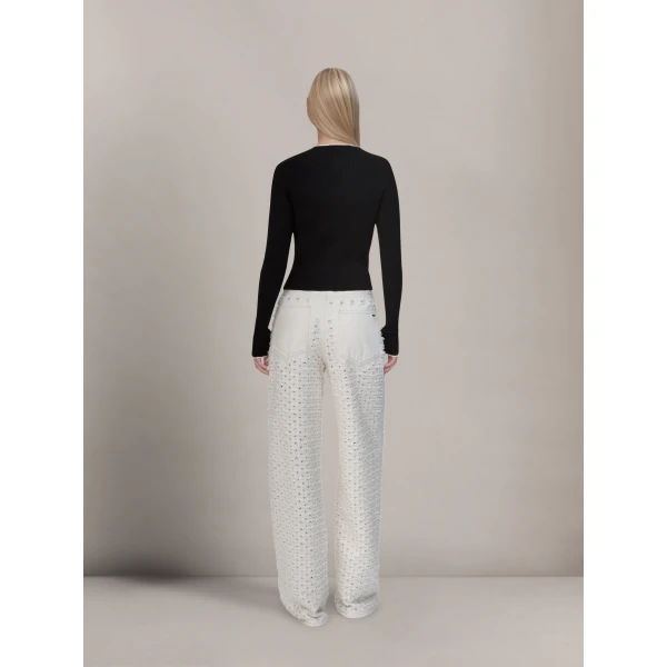 Amiri MA Long Sleeve Tee in Black, view 4 | Long Sleeve | Coveti