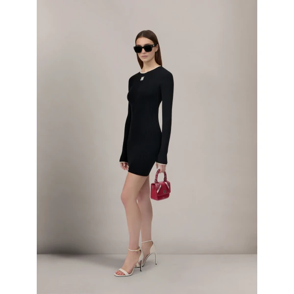Amiri MA Mini Dress in Black, view 3 | Mini Dresses | Coveti