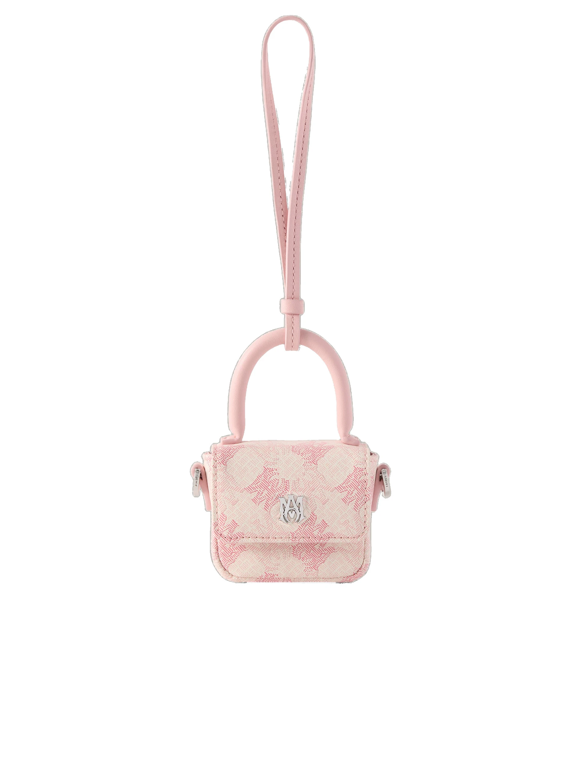 Amiri MA Quad Canvas MA Charm in Pink Amiri MA Quad Canvas MA Charm in Pink | Bag charms | Coveti