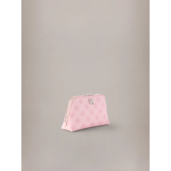 Amiri MA Quad Canvas Micro Cosmetic Bag in Pink, view 4 | Wallets & Purses | Coveti